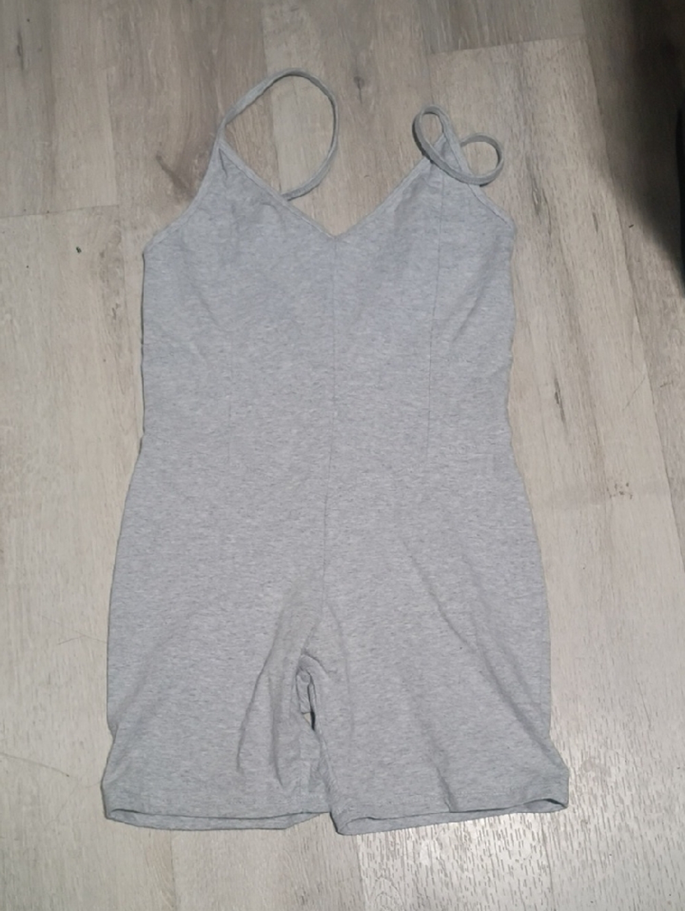 Forever 21 Light Gray Sleeveless Romper